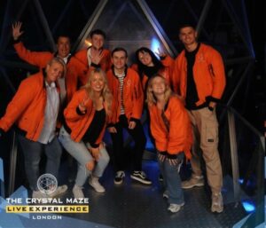 team at the crystal maze experience