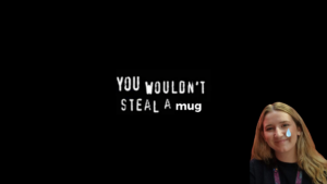 alice crying with text saying 'you wouldn't steal a mug'