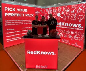 Lewis Jordan and Neil at the RedKnows stand at the RAE