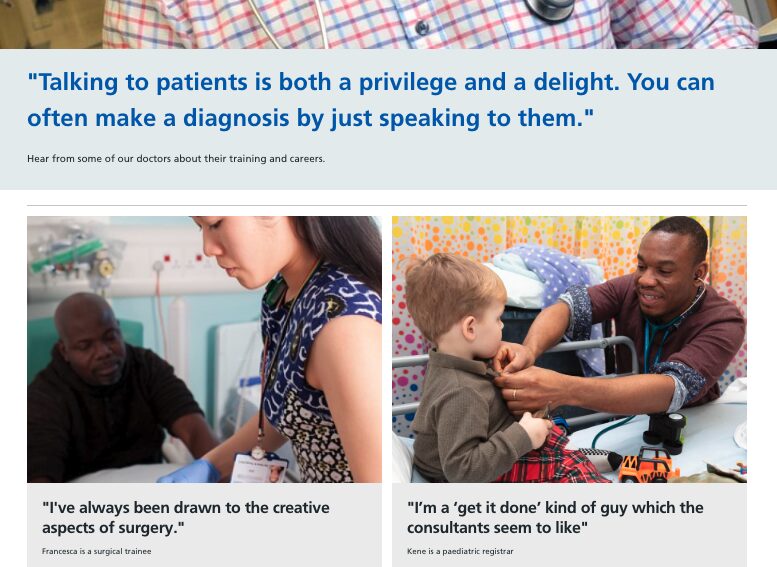 RedKnows EVP messaging strategy blog NHS Website