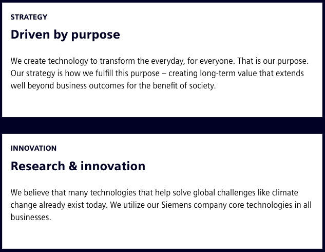 RedKnows EVP messaging strategy blog Siemans example